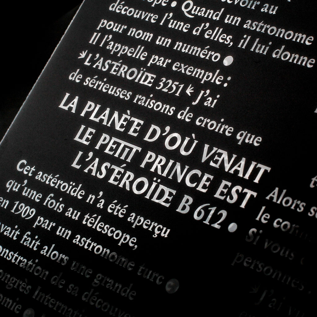 typographie Le petit Prince x Jules tirilly